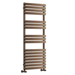 Toasty Solace Brushed Bronze Curved Heated Towel Rail