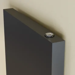 Toasty Surface Anthracite Grey Flat Single Panel Vertical Radiator - 1800 x 400mm