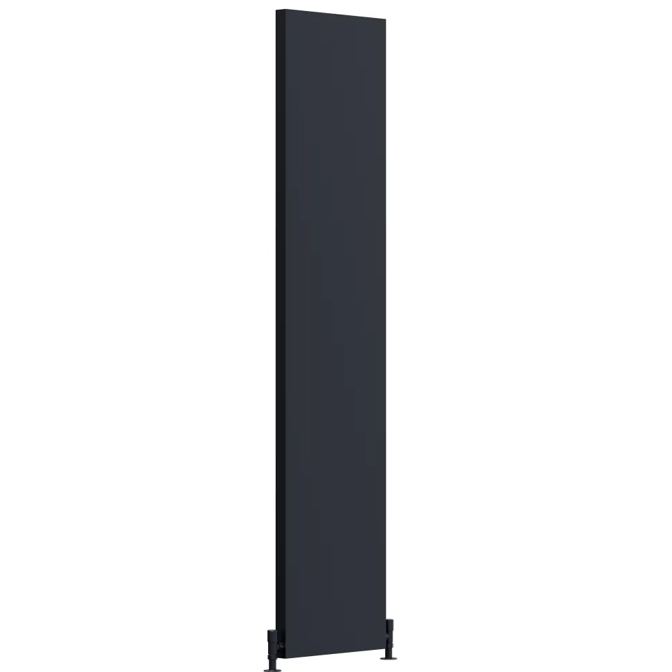Toasty Surface Anthracite Grey Flat Single Panel Vertical Radiator - 1800 x 400mm