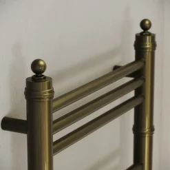 Toasty Vale Antique Brass Traditional Ladder Heated Towel Rail