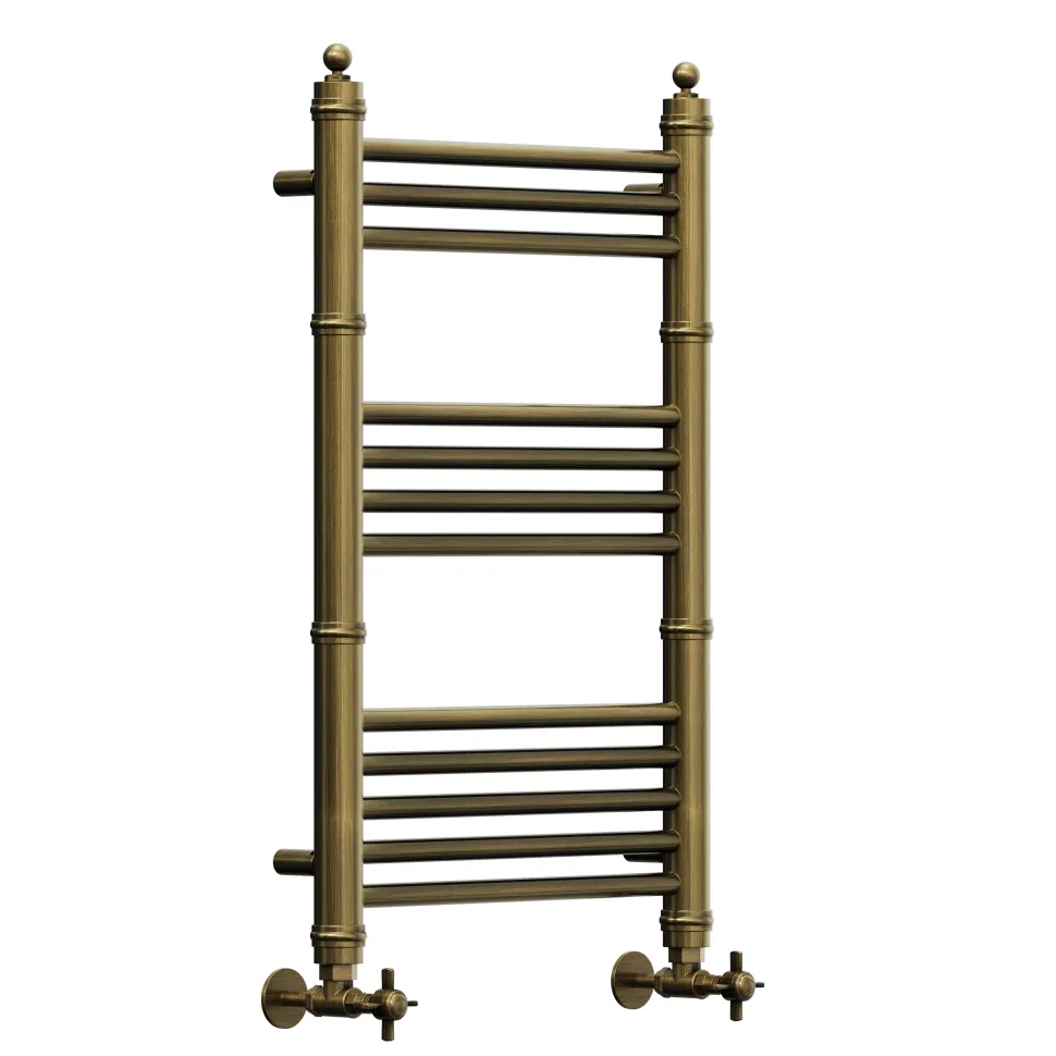 Toasty Vale Antique Brass Traditional Ladder Heated Towel Rail