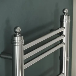 Toasty Vale Chrome Traditional Ladder Heated Towel Rail