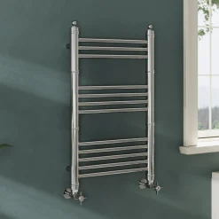 Toasty Vale Chrome Traditional Ladder Heated Towel Rail
