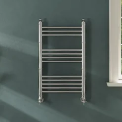 Toasty Vale Chrome Traditional Ladder Heated Towel Rail