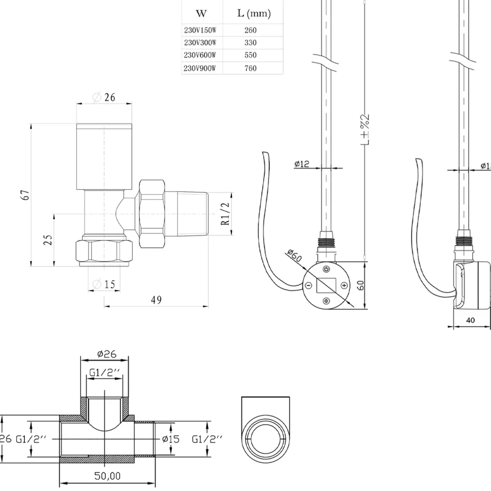Toasty White Dual Fuel Kit With Digital Element, Valves And T-Piece