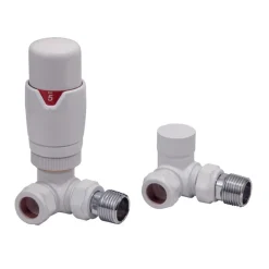 Toasty White Modern Thermostatic Radiator Valves