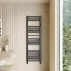 Toasty Wisp Anthracite Heated Towel Rail - 1600 x 500mm
