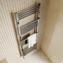 Toasty Wisp Chrome Heated Towel Rail - 1600 x 500mm