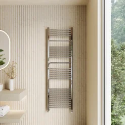 Toasty Wisp Chrome Heated Towel Rail - 1600 x 500mm