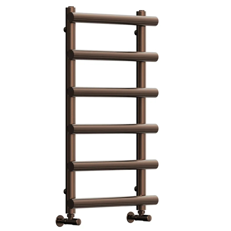 Toasty Yarrow Brushed Bronze Heated Towel Rail
