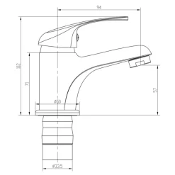 Top-Fix Loop Single Lever Mono Basin Mixer Tap