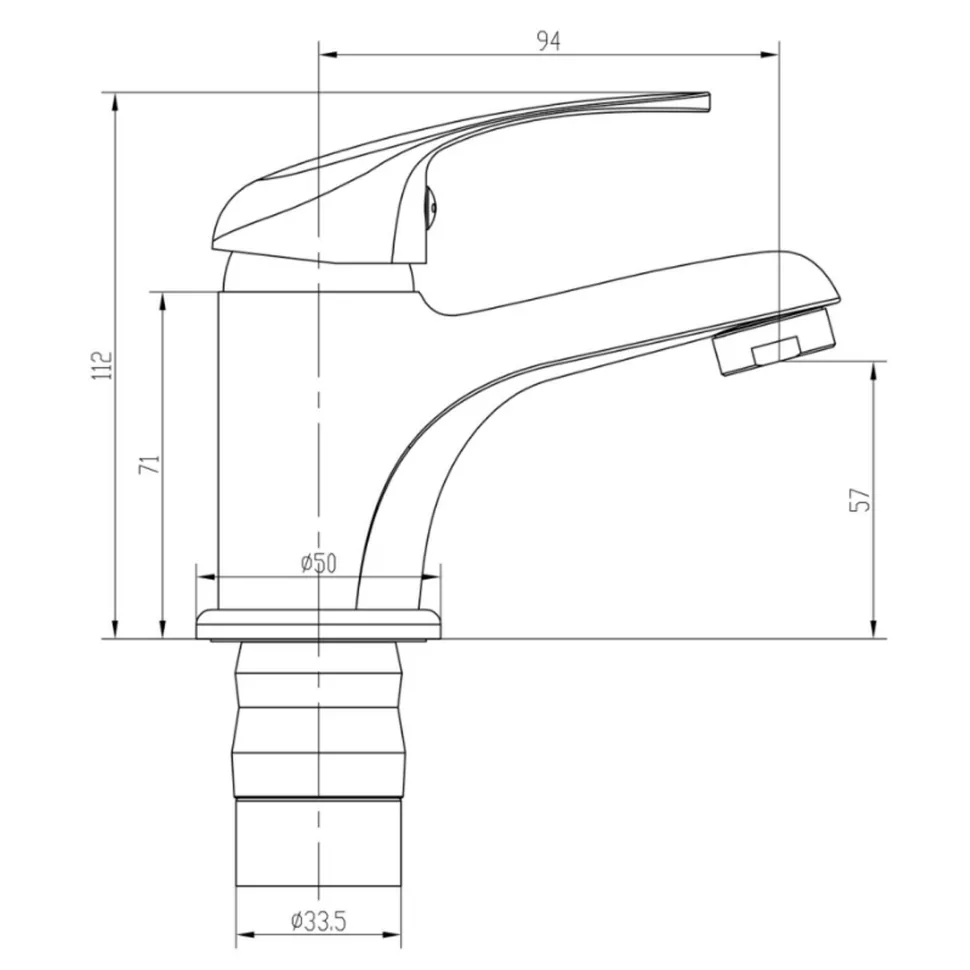 Top-Fix Loop Single Lever Mono Basin Mixer Tap