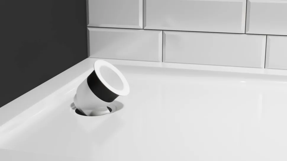 Top-Fix 90mm Fast Flow Shower Tray Waste