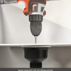 Top-Fix Slotted Clicker Basin Waste