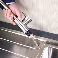 Top-Fix Vito Mono Kitchen Mixer Tap with L Neck Spout