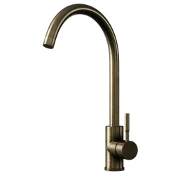 Top-Fix Vito Mono Kitchen Mixer Tap with Swan Neck Spout