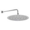 Vado Aquablade Slim Line Easy Clean Round Shower Head with Shower Arm (12")