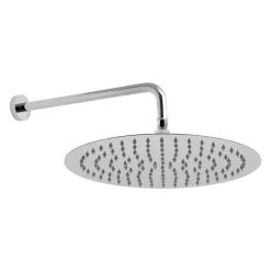 Vado Aquablade Slim Line Easy Clean Round Shower Head with Shower Arm (12")