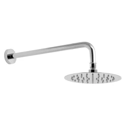 Vado Aquablade Slim Line Easy Clean Round Shower Head with Shower Arm 200mm (8")