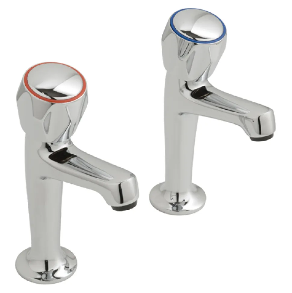 Vado Astra Contract High Neck Sink Pillar Taps