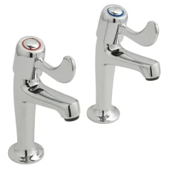 Vado Astra Lever High Neck Sink Pillar Taps