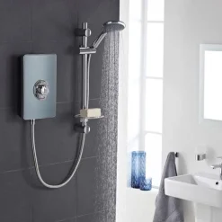 Vado Elegance Grey & Chrome Electric Shower - 9.5kW