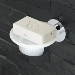 Vado Elements Wall Mounted Frosted Glass Soap Dish & Holder