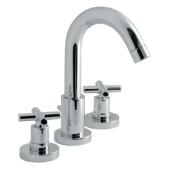 Vado Elements Water 3 Hole Basin Mixer with Pop-Up Waste