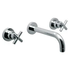 Vado Elements Water Wall Mounted 3 Hole Bath Filler with 200mm Spout