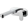 Vado Life Basin Mixer Single Lever With 200mm Spout With Oval Back Plate
