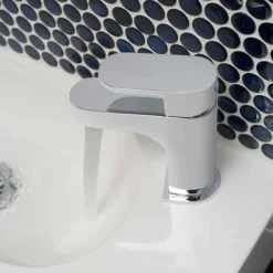 Vado Life Cloakroom Basin Mixer with Universal Clicker Waste