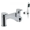 Vado Life Deck Mounted 2 Hole Bath Shower Mixer with Kit