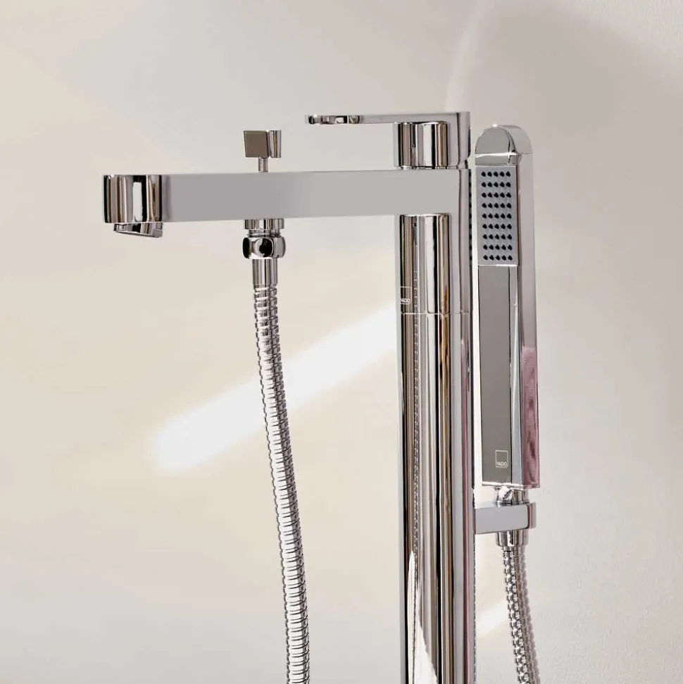 Vado Life Floor Mounted Bath Shower Mixer with Shower Kit