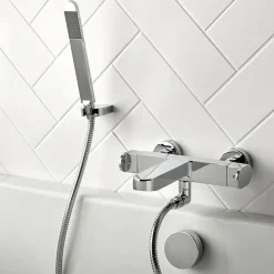 Vado Life Wall Mounted Exposed Bath Shower Mixer with Kit