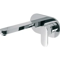 Vado Life Wall Mounted Single Lever Basin Mixer with Backplate