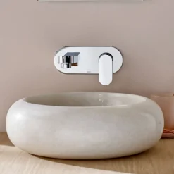 Vado Life Wall Mounted Single Lever Basin Mixer with Backplate