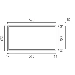 Vado Muse Shower Niche 623 x 323mm