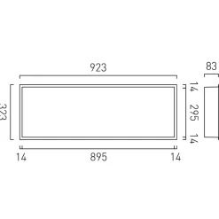 Vado Muse Shower Niche 923 x 323mm