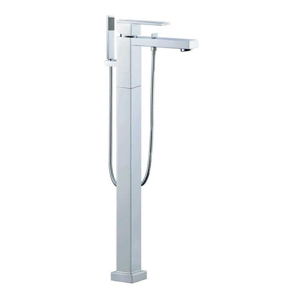 Vado Notion Floor Mounted Bath Shower Mixer with Shower Kit