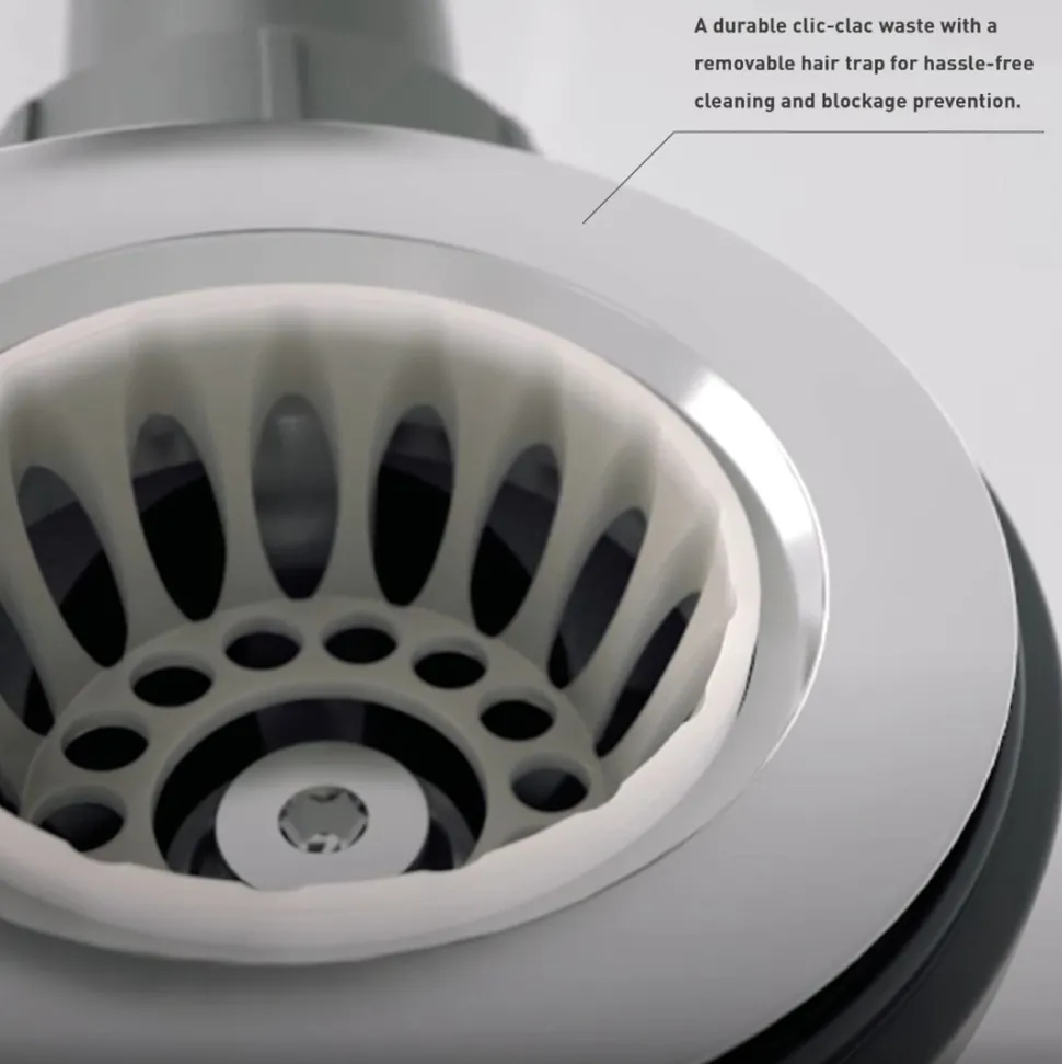 Vado Overflow Bath Filler with Click Clack Waste