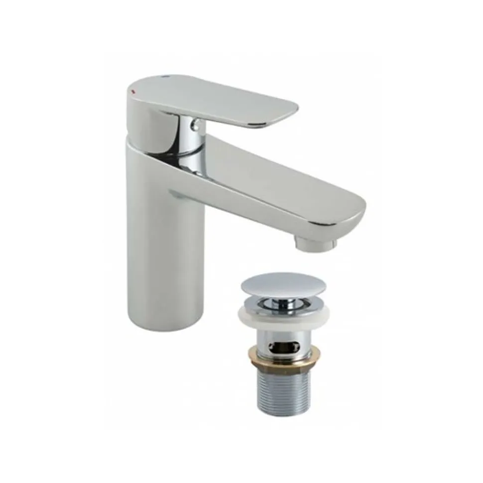 Vado Photon Single Lever Mono Basin Mixer with Clicker Waste