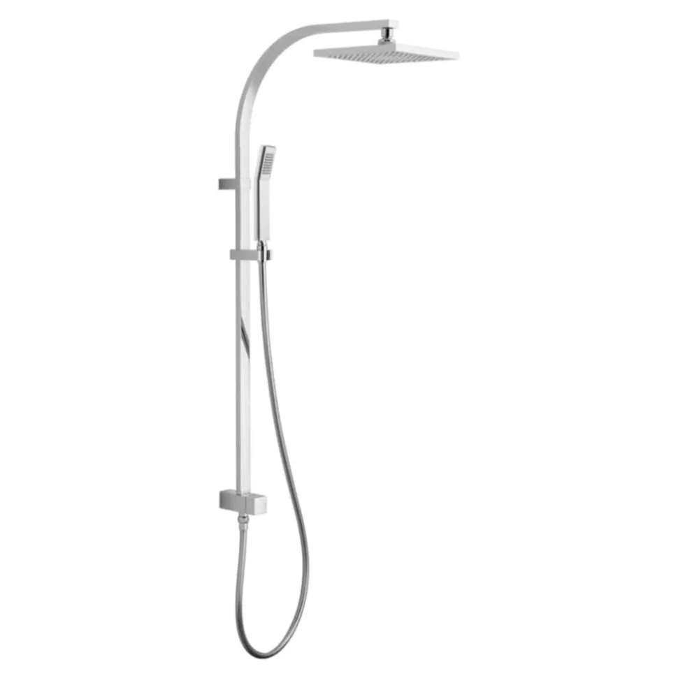 Vado Rigid Riser Kit with Overhead Shower, Single Function Handset & Diverter