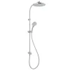 Vado Rigid Riser with Round Overhead Shower, Handset, Integral Outlet & Diverter