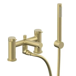 Vado Safari Deck Mounted Bath Shower Mixer Tap with Wall Mounted Shower Handset