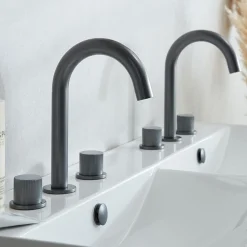 Vado Safari 3 Hole Leverless Deck Mounted Basin Mixer Tap