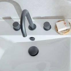 Vado Safari 3 Hole Leverless Deck Mounted Basin Mixer Tap