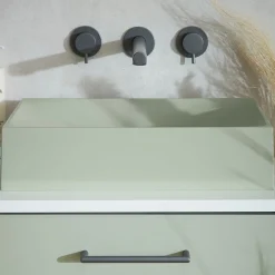 Vado Safari 3 Hole Wall Mounted Basin Mixer Tap