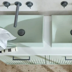 Vado Safari 3 Hole Wall Mounted Basin Mixer Tap