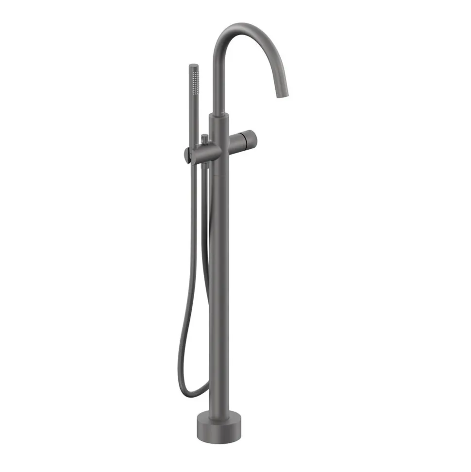 Vado Safari Leverless Deck Mounted Bath Shower Mixer Tap with Wall Mounted Shower Handset
