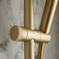 Vado Safari Leverless Exposed Thermostatic Rigid Riser Shower with Multi Function Handset & Easyfit Brackets